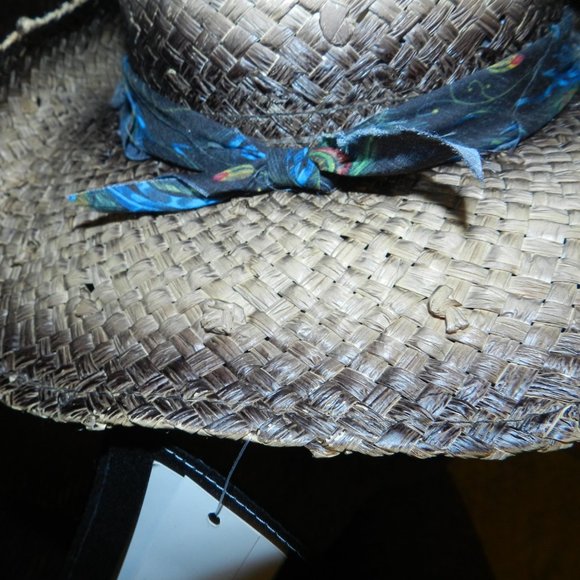 Peter Grimm Sunset drifter Peacock Band tea stained hat NWT! - Picture 5 of 15
